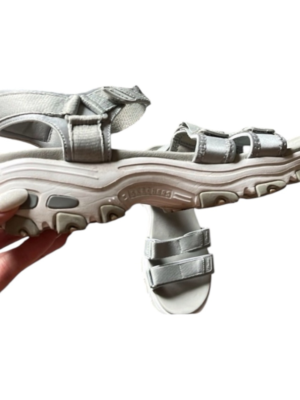 Skechers Grey   Athletic Shoes Comfortable Supportive Design - Picture 3 of 5
